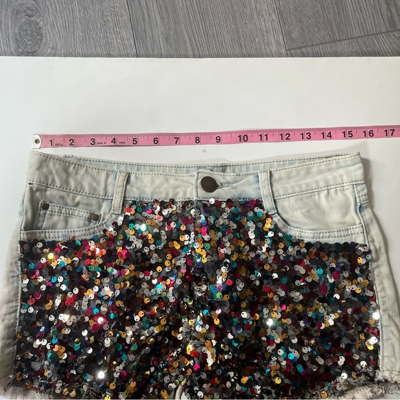 sequin dance costume shorts - Picture 2 of 7